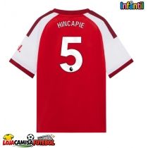 Camisa de Futebol Arsenal Piero Hincapie #5 Equipamento Principal Infantil 2026-27 Manga Curta (+ Calças curtas)